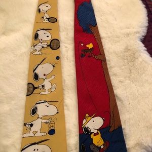 New Listing: 2 Snoopy neck ties